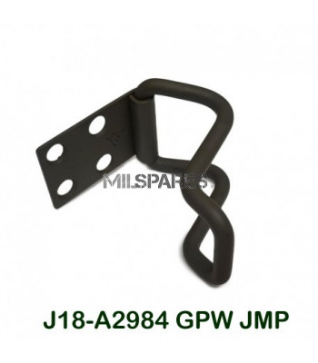 Axe clamp rear, 4 hole, GPW